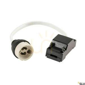GU10 objímka SLV Quick Connector bielo-čierna 50W 1000909