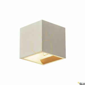 Nástenné svietidlo SLV Solid Cube sivé betón 25 W G9 IP20 1000910