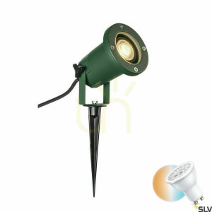 Vonkajšie bodové svietidlo SLV NAUTILUS QPAR51 zelené 11W IP65 1001965