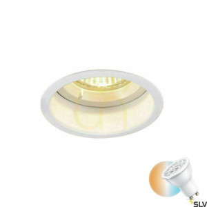 Zapustené svietidlo SLV HORN GU10 biele 25 W IP20/IP44 1005436