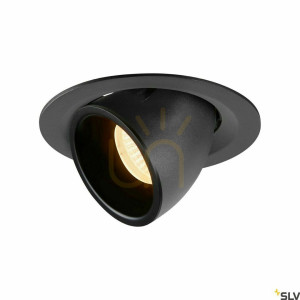 Zapustené svietidlo SLV NUMINOS GIMBLE M čierne 17,5 W 2700 K 1005927