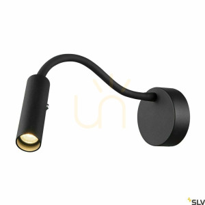 Nástenné svietidlo SLV KARPO GOOSE čierne LED 5,8 W 3000 K 1006162