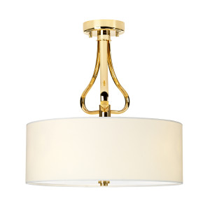 Falmouth 3 Light Semi Flush - francúzske zlato Elstead