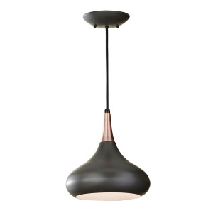 Beso 1 svetelná stredná závesná lampa - tmavohnedá Elstead