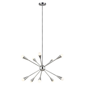 Luster Jax 10 Light - leštený nikel Elstead