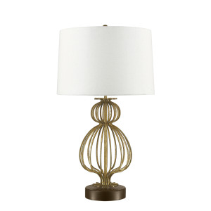 Lafitte 1 svetelná stolová lampa - Zlatá farba Elstead