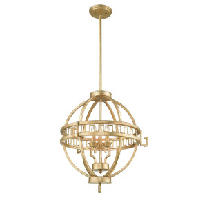 Lemuria 3 Light Globe Pendant Elstead