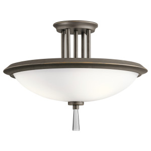 Dreyfus 3 Light Semi Flush Elstead