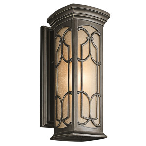 Franceasi 1 svetelná stredná nástenná lampa Elstead