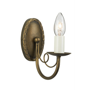 Nástenné svietidlo Minster 1 Light - čierna/zlatá Elstead