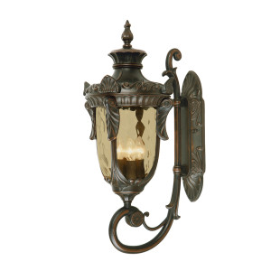 Philadelphia 3 svetlá veľká nástenná lampa - starý bronz Elstead