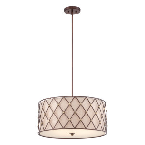 Závesné svietidlo Elstead Brown Grille 4