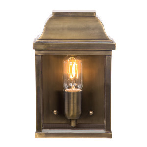 Nástenné svietidlo Victoria 1 Light - mosadz Elstead
