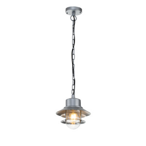 1 svetelná reťazová lampa Copenhagen - strieborná Elstead