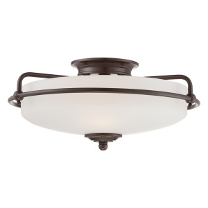 Griffin 3 Light Flush Mount Elstead