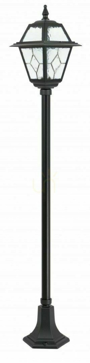 Vonkajšia stojacia lampa SU-MA čierna patina 160 cm vitráž K 5002/1/N