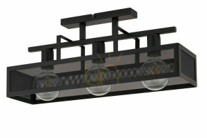 Stropné svietidlo Sigma Albert 3 čierne 60 cm 32174