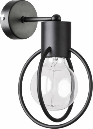 Nástenné svietidlo Sigma AURA KOŁO čierne E27 60W IP20 31094