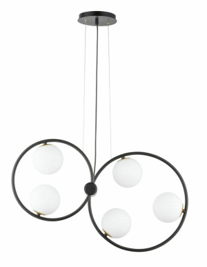 Závesné svietidlo Sigma AQUA 5 čierne G9 5x12W SKU 33477