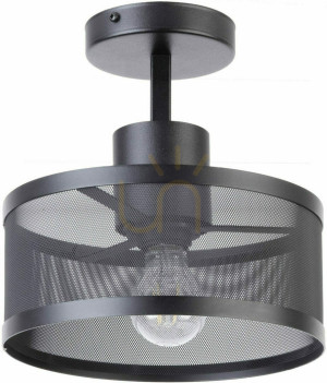 Plafón Sigma BONO 1 čierny lakovaná oceľ 60W E27 31910