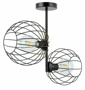 Stropné svietidlo Sigma Cherry 2 čierne E27 60W IP20 SKU 32362