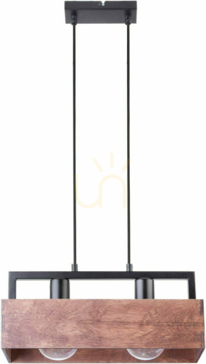 Závesné svietidlo Sigma Dakota 2 čierna bronz E27 31748