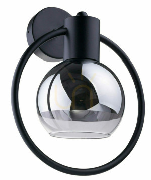 Nástenné svietidlo Sigma LINDA čierne E27 60W IP20 31894