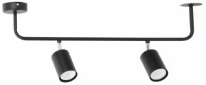 Stropné svietidlo Sigma LINIA 2 čierne GU10 25W 33003