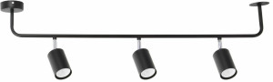 Stropné svietidlo Sigma Linia 3 čierne GU10 25W 33005