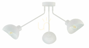 Stropné svietidlo Sigma Roy 3 biele E27 32432