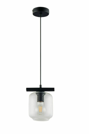 Závesné svietidlo Sigma GLOSS 1 čierne/transparentné 32248