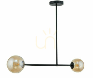 Závesné svietidlo Sigma Roma 2 čierne/amber 12W G9 SKU 32086