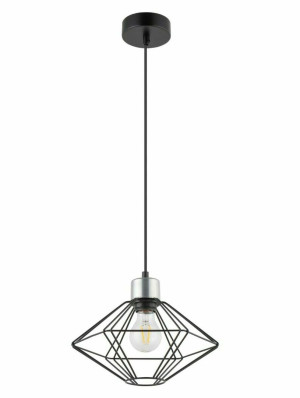 Závesné svietidlo Sigma VARIO S čierne/strieborné E27 60W 40551