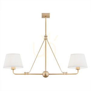 Luster ARGON ATRANI 2xE27 krémová staré zlato 7176