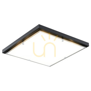 Plafón ARGON CARLSON 2xE27 opál matný čierny 7180