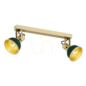 Plafón ARGON LENORA zelený zlatý 2xE14 SKU 7143