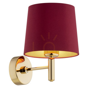 Nástenné svietidlo ARGON PONTE PLUS červená tmavá mosadz 8311