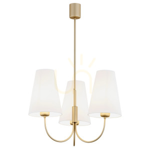 Luster ARGON SAFIANO 3xE27 biela zlatá 6267
