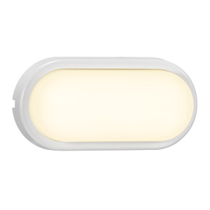 Cuba Energy Oválna vonkajšia nástenná lampa biela Nordlux