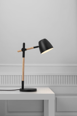 Stolná lampa Theo Black Nordlux