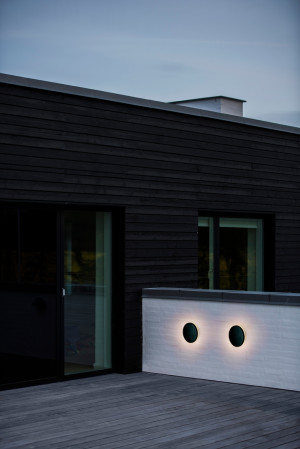 Artego Okrúhle nástenné svietidlo Black Nordlux