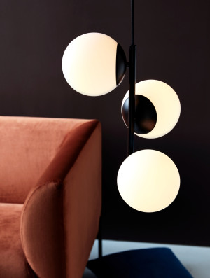 Závesné svietidlo Lilly Black/Opalwh. Nordlux