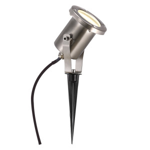 Záhradná lampa Taurus z nehrdzavejúcej ocele poháňaná spoločnosťou Nordlux