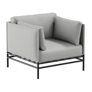 Záhradné kreslo SIT SIT Outdoor DANDY sivé hliníkové 78 cm