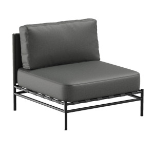 Záhradná pohovka SIT SIT Outdoor DANDY tmavosivá 78 cm