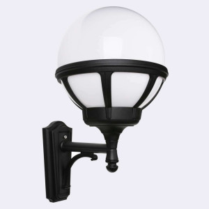 Bologna 361 Black E27 Led 9W Milky Lampshade