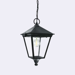 IP 54 LONDON 481A/BL E27 čierna závesná lampa - prémiová NORLYS