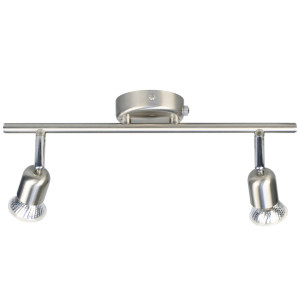 Stropné svietidlo AVENUE Nordlux GU10 2X10W Kov brúsená oceľ