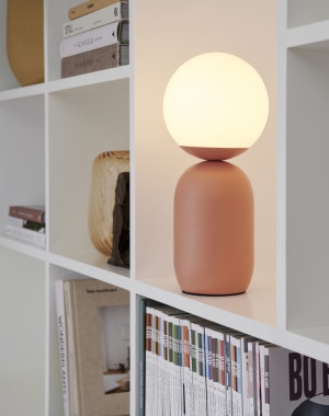 NOTTI Nordlux E14 25W Kovová hnedá stolová lampa.