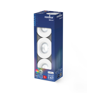 DonSmart Nordlux LED svietidlo na zapustenie Plastová biela